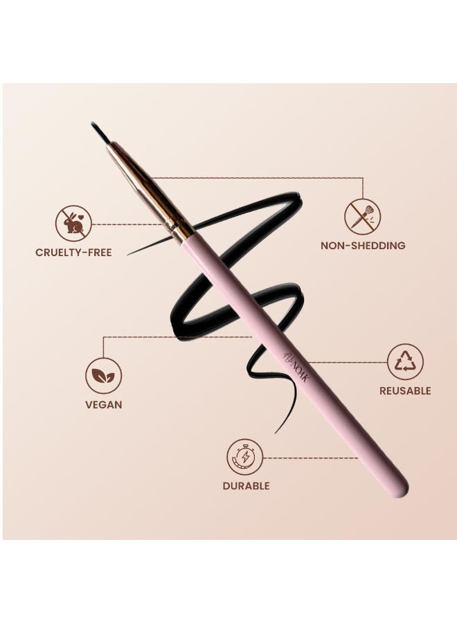 NOAK N106 Eyeliner Brush | Fine Tip Precision Makeup Brush for Gel, Cream & Liquid Eyeliner | Smooth, Sharp & Defined Application | Reusable Eye Makeup Brush - Image 3
