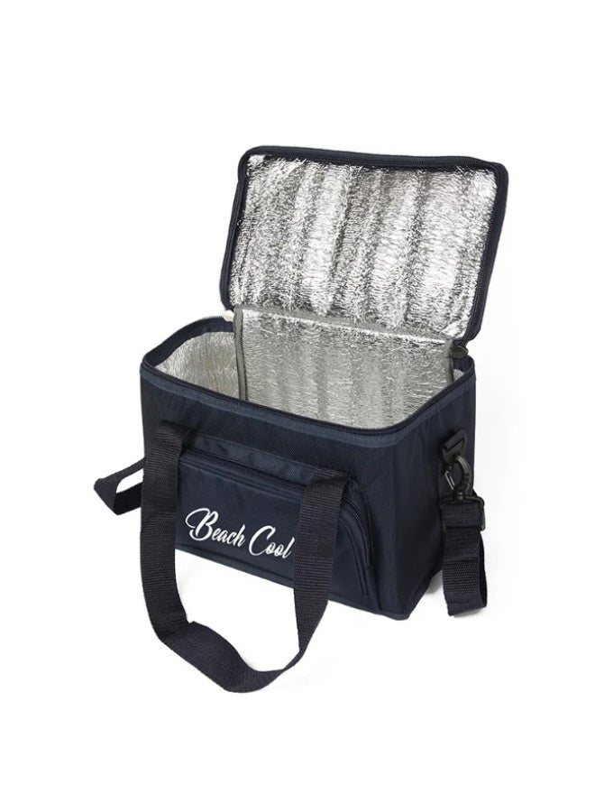 بيتش كول حقيبة غداء مبطنة باللون البينك بسعة 15 لتر مع حزام قابل للتعديل - Image 3