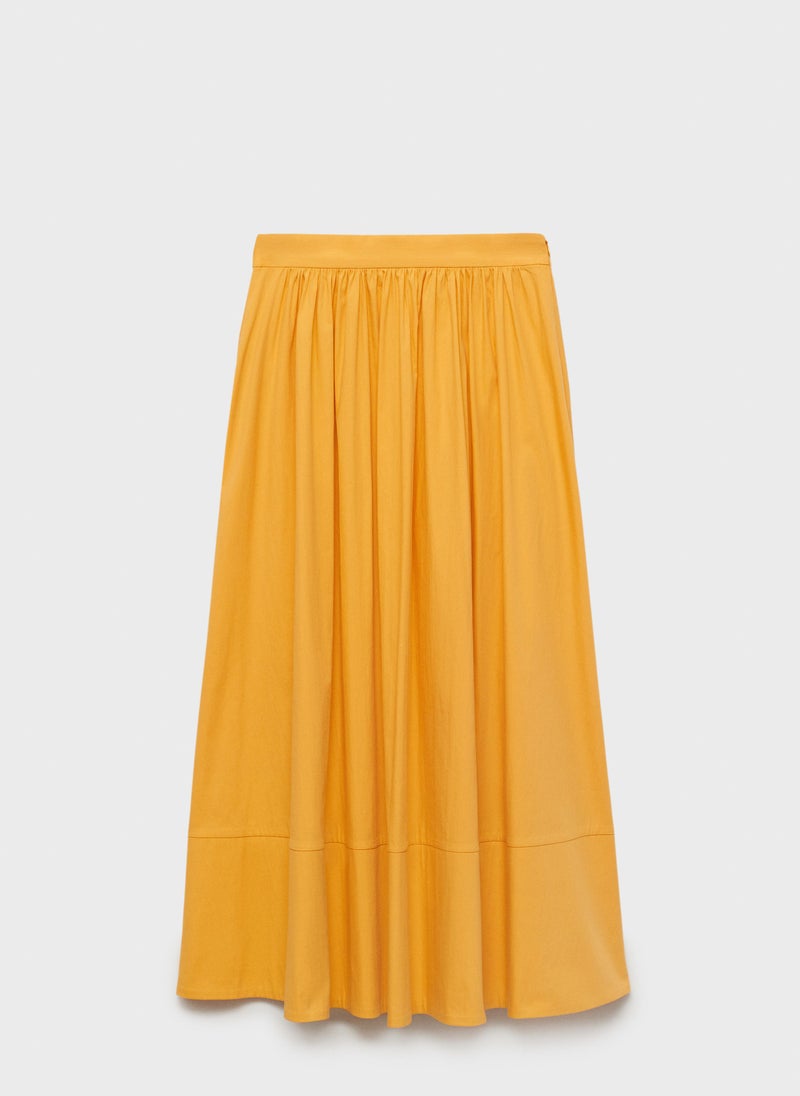 MANGO Long gathered skirt - Image 5