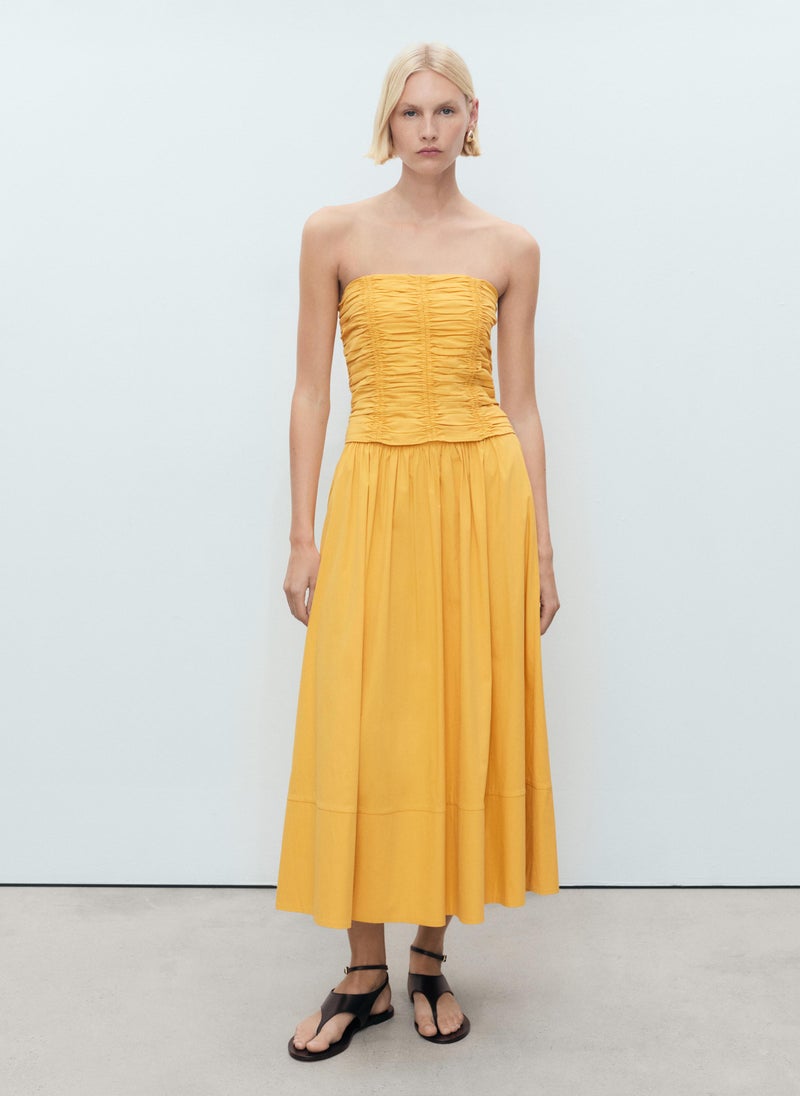 MANGO Long gathered skirt - Image 4