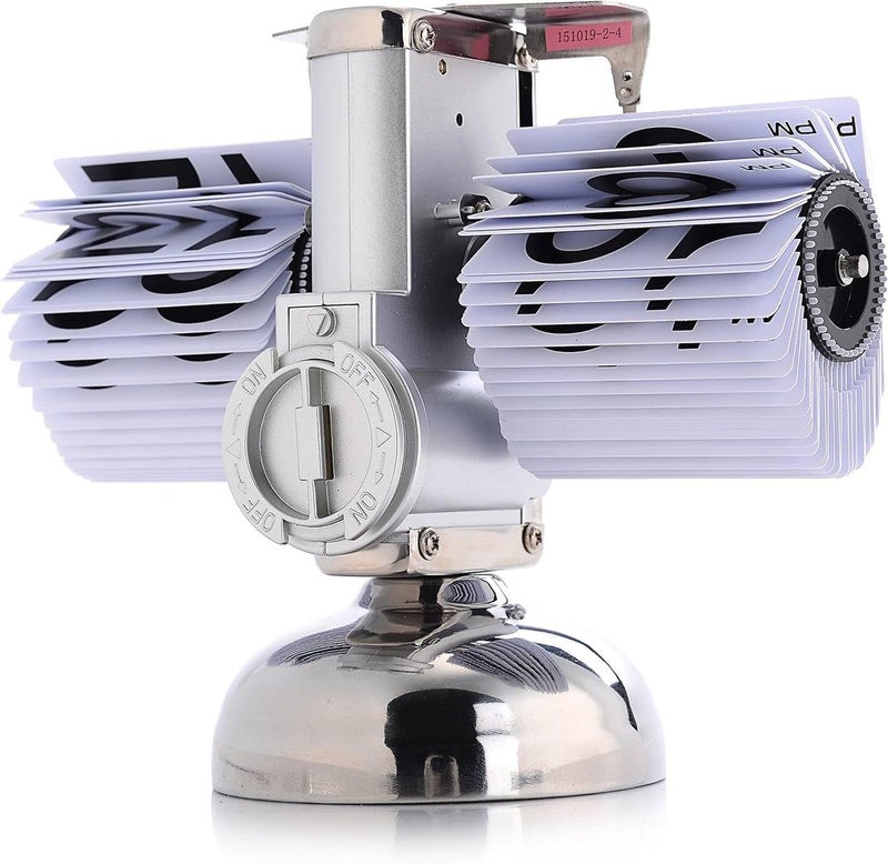 ConvertKitchen Retro Flip Down ClockMechanical Digital Flip Desk Clock Internal Gear Operated Flip Down Clock Battery Powered for Home Office Set of 1 - Image 2