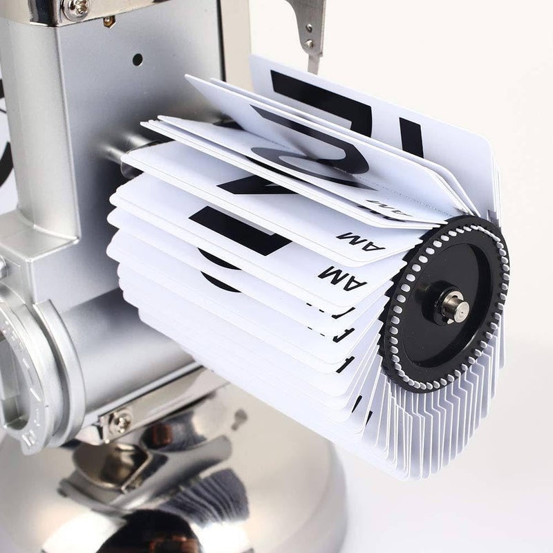 ConvertKitchen Retro Flip Down ClockMechanical Digital Flip Desk Clock Internal Gear Operated Flip Down Clock Battery Powered for Home Office Set of 1 - Image 5