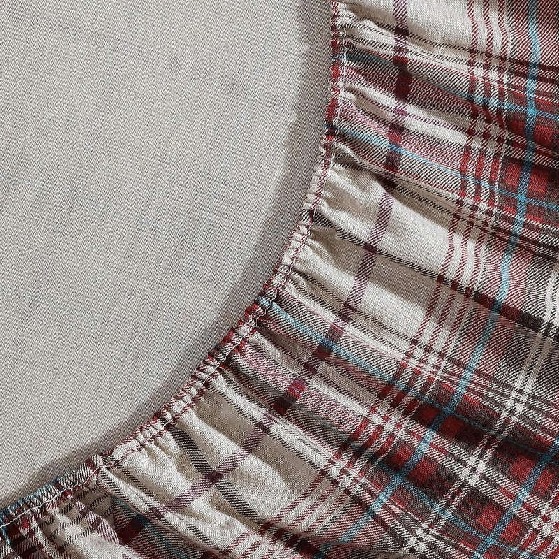 Eddie Bauer - Flannel Collection - Cotton Bedding Sheet Set, Pre-Shrunk & Brushed For Extra Softness, Comfort, and Cozy Feel, King, Montlake Plaid - Image 5