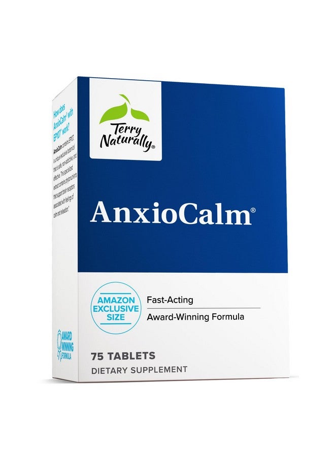 Terry Naturally AnxioCalm - 75 Tablets - Fast-Acting, Non-Drowsy, Non-Addictive Formula - Safe for Adults & Children 4+ Years - Non-GMO - 37 Servings - Image 1