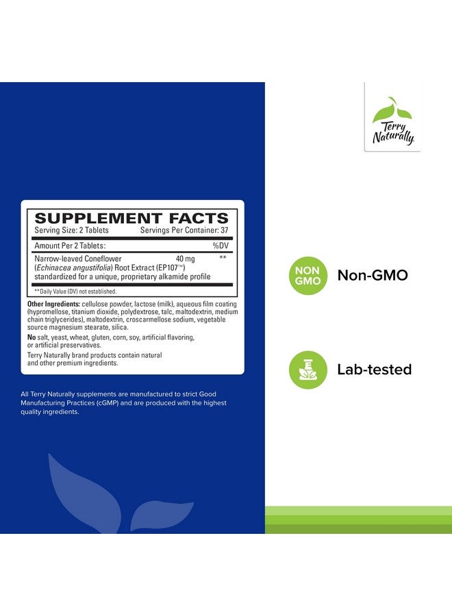 Terry Naturally AnxioCalm - 75 Tablets - Fast-Acting, Non-Drowsy, Non-Addictive Formula - Safe for Adults & Children 4+ Years - Non-GMO - 37 Servings - Image 2