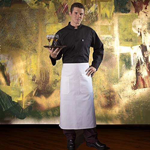 Uncommon Threads unisex adult Two-pocket Apron, White, One Size US - Image 3