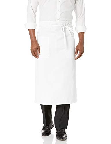 Uncommon Threads unisex adult Two-pocket Apron, White, One Size US - Image 1