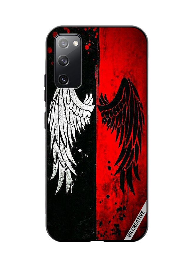 VR CREATIVE Protective Case Cover For Samsung Galaxy S20 FE 5G Wings Design Multicolour - Image 1