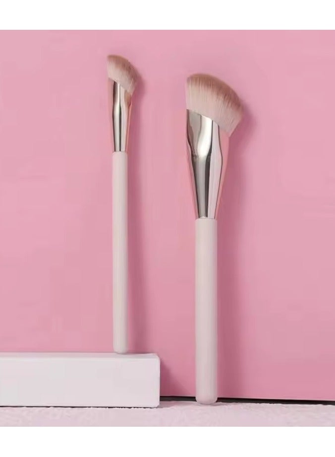 جلوسكي 2pcs الماس المكياج تجديد الإصبع اللب مؤسسة فرشاة الاحمراء فرشاة لا أثر مخفي فرشاة المحمولة - Image 1