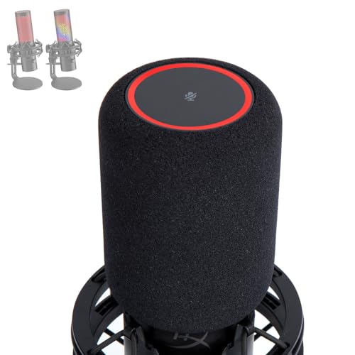 SUNMON QuadCast 2 Mic Pop Filter, Mic Windscreen Compatible with HyperX QuadCast 2 Microphone - Mic Foam Noise Reduction,Improved Sound Quality - Image 1