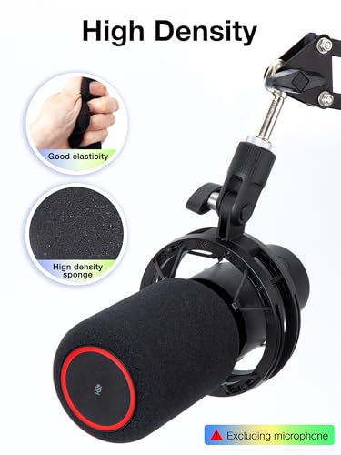 SUNMON QuadCast 2 Mic Pop Filter, Mic Windscreen Compatible with HyperX QuadCast 2 Microphone - Mic Foam Noise Reduction,Improved Sound Quality - Image 4