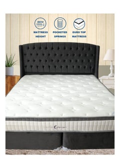 TOTAL COMFORT Total Comfort Sydney Pocket Spring Mattress I Thickness 25cm I Euro top for ultimate comfort I Non Flip Mattress  - Image 2