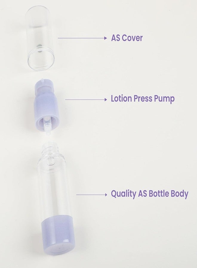 Wrixty 50ML Travel Pump Bottles Twist Airless Lotion Dispensers Empty Refillable Cosmetic Containers Hand Face Wash Foundation Skin Care Cream Serums (3) - Image 4