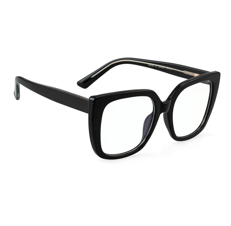 PERKEY Store PERKEY Square Blue Cut Light Blocking Computer Eyeglasses for Men Women - Image 1