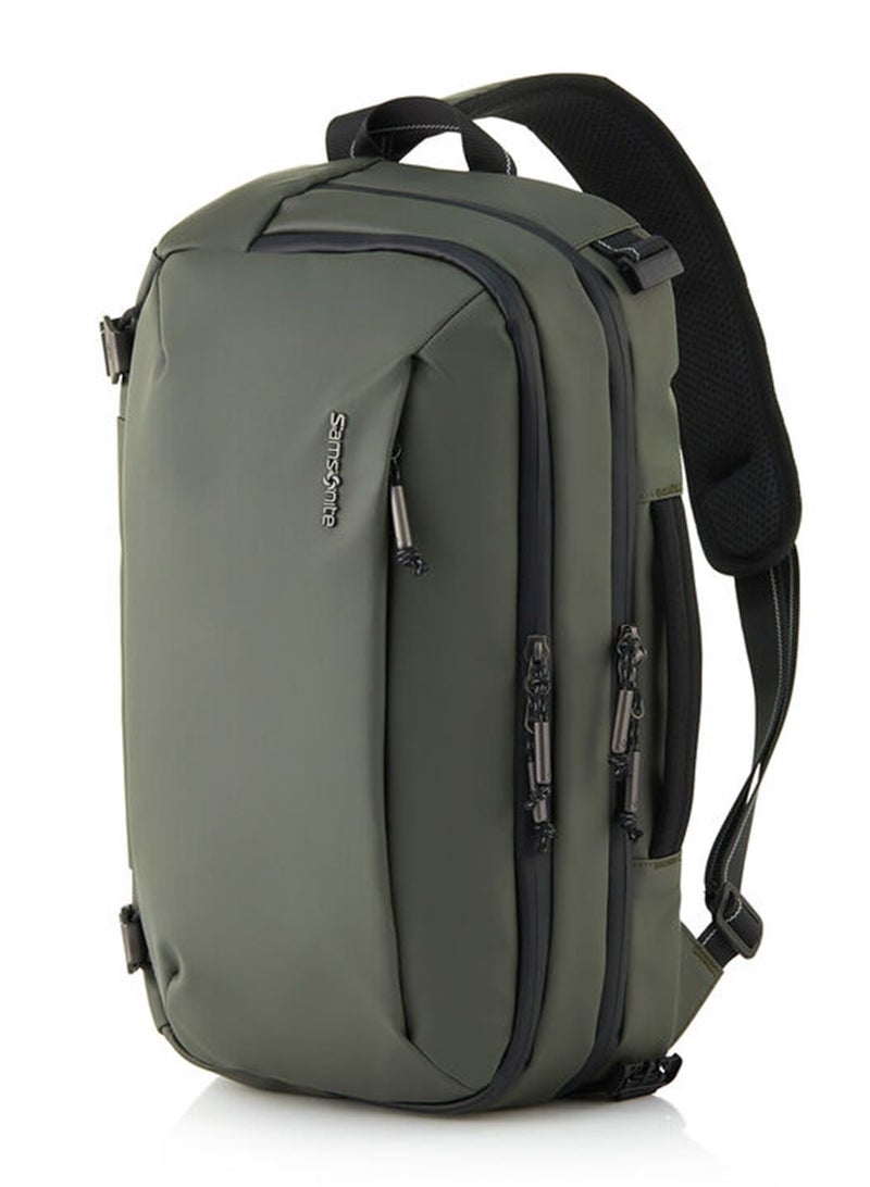 Samsonite Urbanix Sling Bag Olive, 100% Polyester, Olive|Antimicrobial Treated Lining|Water-Resistant Fabric|Lightweight & Durable|Comfortable Design|Adjustable Strap - 2 Years International Warranty - Image 1