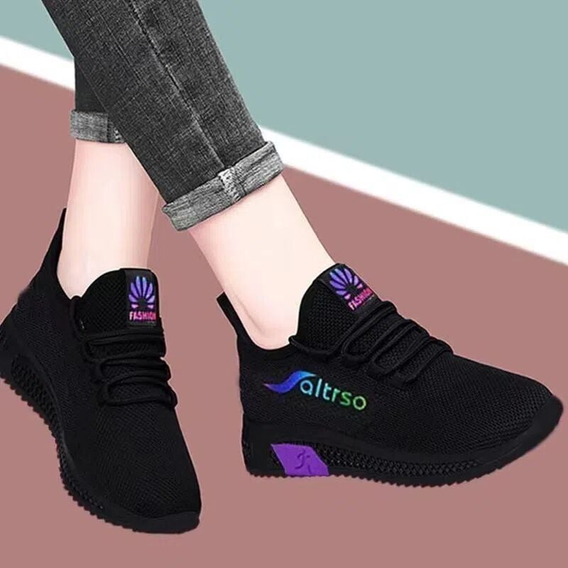 Pure Black Kitchen Work Shoes, Non-Slip Soft Sole Old Beijing Cloth Shoes, 2025 Spring New Women'S Casual Shoes - Image 4