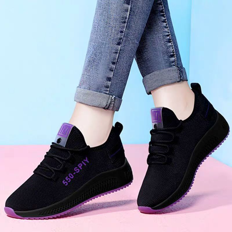 Pure Black Kitchen Work Shoes, Non-Slip Soft Sole Old Beijing Cloth Shoes, 2025 Spring New Women'S Casual Shoes - Image 1