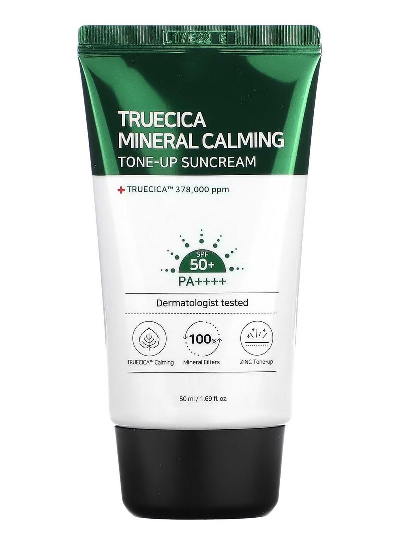 كريم الحماية من الشمس Truecica Mineral Calming Tone-Up Suncream SPF 50+ 50ml
