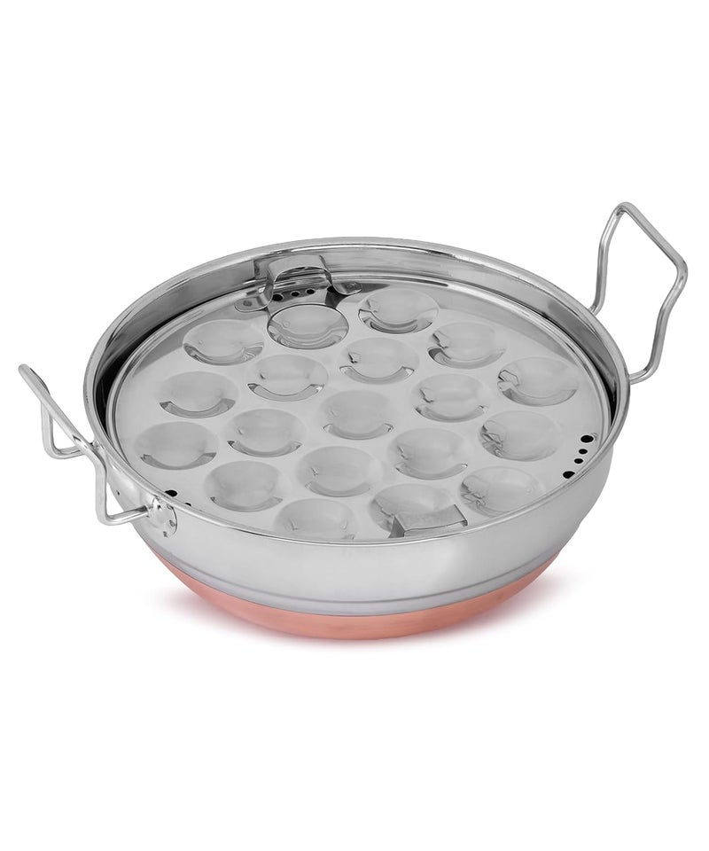 WayMore Black Pearl Plus Hard Anodised 6 Pcs Multi Kadai with Stainless Steel Lid2 Idli Plates2 Dhokla Plates 1 Patra Plate Induction Compatible - Image 4