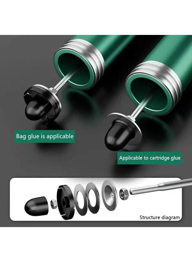 1PC Green Barrel Manual Glue Gun Large Reservoir Rotating Mechanism For DIY - Image 3