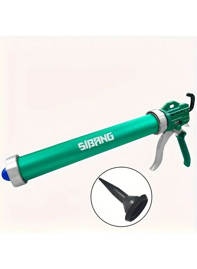 1PC Green Barrel Manual Glue Gun Large Reservoir Rotating Mechanism For DIY - Image 1