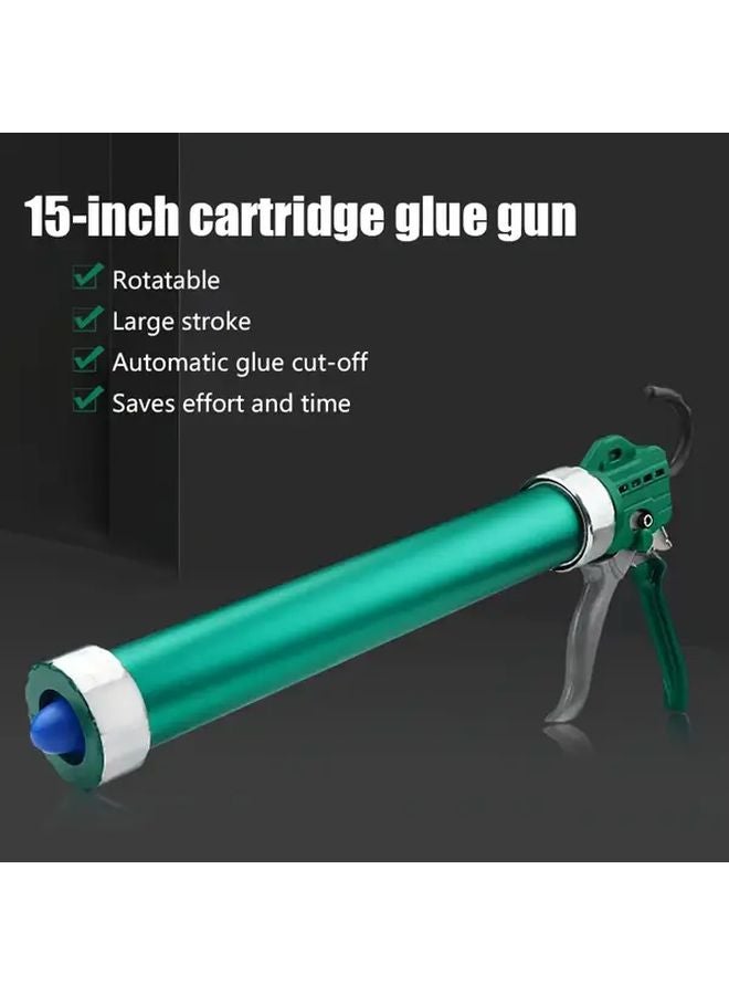 1PC Green Barrel Manual Glue Gun Large Reservoir Rotating Mechanism For DIY - Image 2