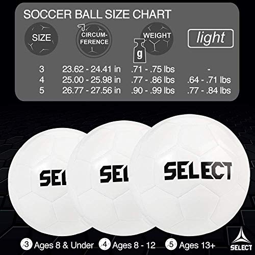 Select Club DB V22 Soccer Ball, White/Blue, Size 5 - Image 2
