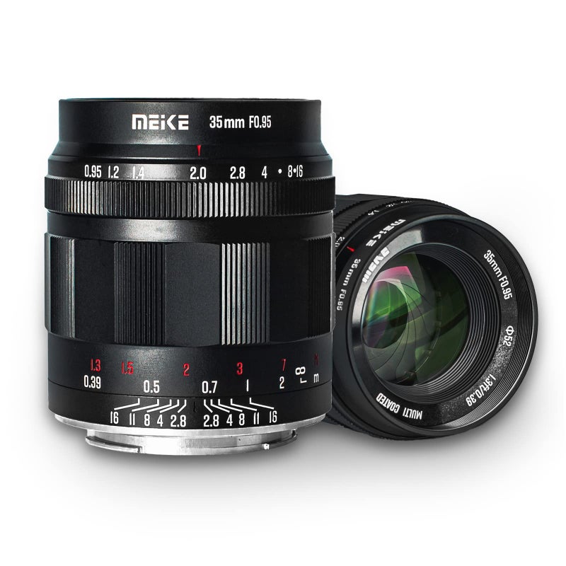 Meike 35mm f095 Large Aperture Manual Focus Prime Fixed Lens APSC Compatible with Sony EMount Mirrorless Cameras ZVE10 ZVE10 II A5000 A5100 A6000 A6100 A6300 A6400 A6500 A6600 NEX 5R NEX 6 7 - Image 2
