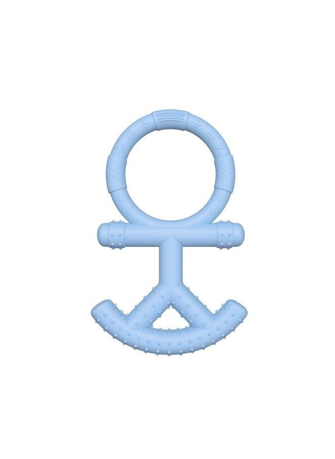 BuddsBuddy 100% Bpa Free Soft Silicone Baby Teether For 3 To 6 Babies (Chillax Blue)  - Image 1
