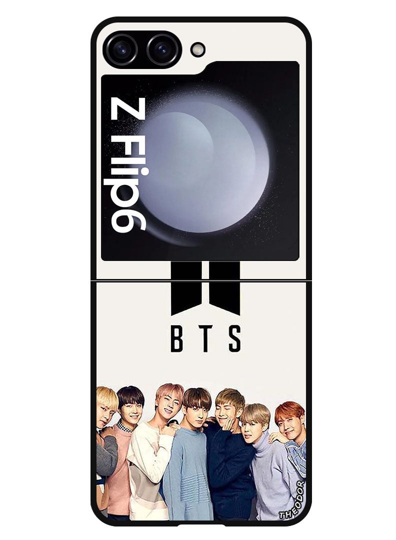 Theodor Protective Case Anti Scratch Shock Proof Bumper Cover For Samsung Galaxy Z Flip 6 BTS Crew - Image 1