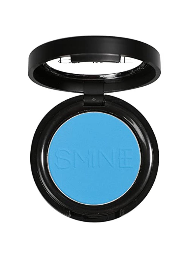 IS'MINE ISMINE Single Sky Blue Matte Eyeshadow High Pigment Longwear Intense Color Best Pressed Eye Makeup for Day Night - Image 1