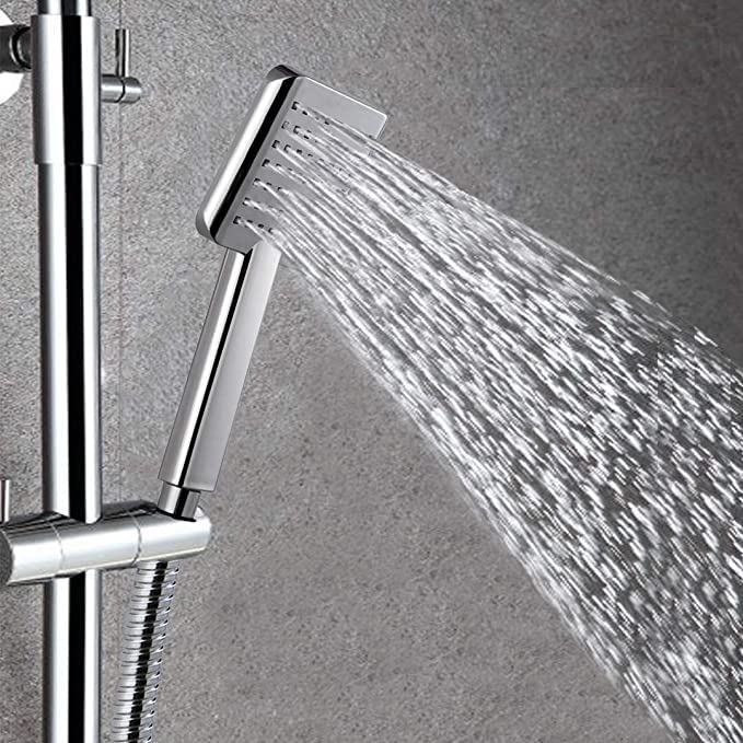 CLINTON CLINTON Chrome Hand Shower with 15Mtr SS Tube and Wall Hook Pack Of1  - Image 2