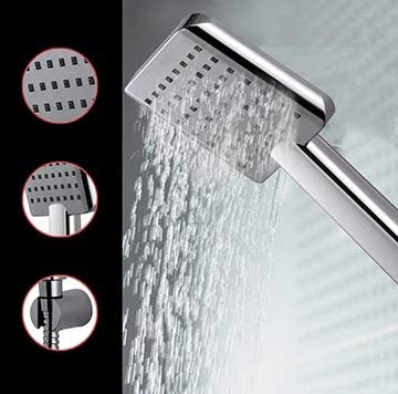 CLINTON CLINTON Chrome Hand Shower with 15Mtr SS Tube and Wall Hook Pack Of1  - Image 5