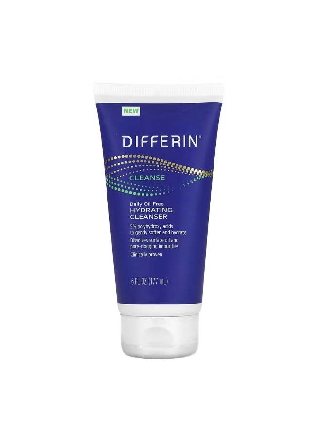 differin - Daily Oil Free Hydrating Cleanser 6 fl oz 177 ml - Image 1