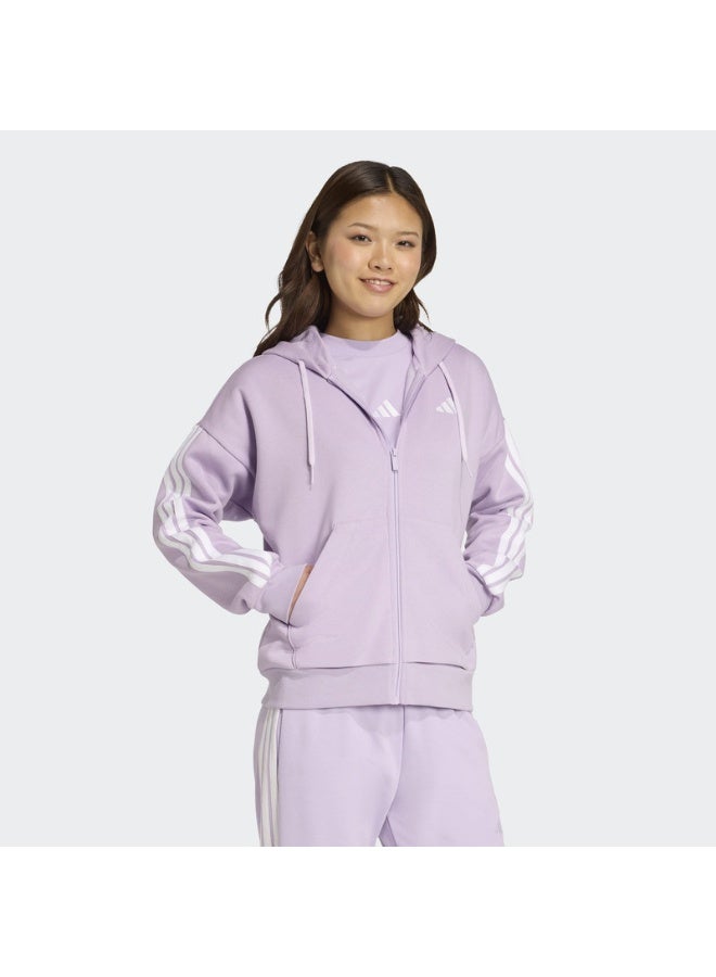 Adidas W 3S FL FZ HD       POWPLU/WHITE - Image 4