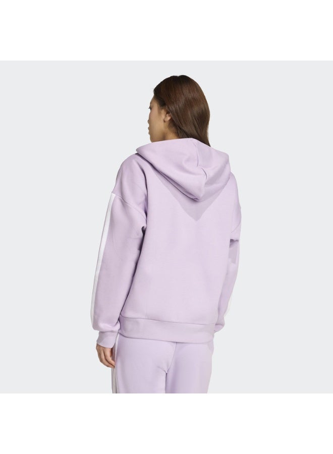 Adidas W 3S FL FZ HD       POWPLU/WHITE - Image 3