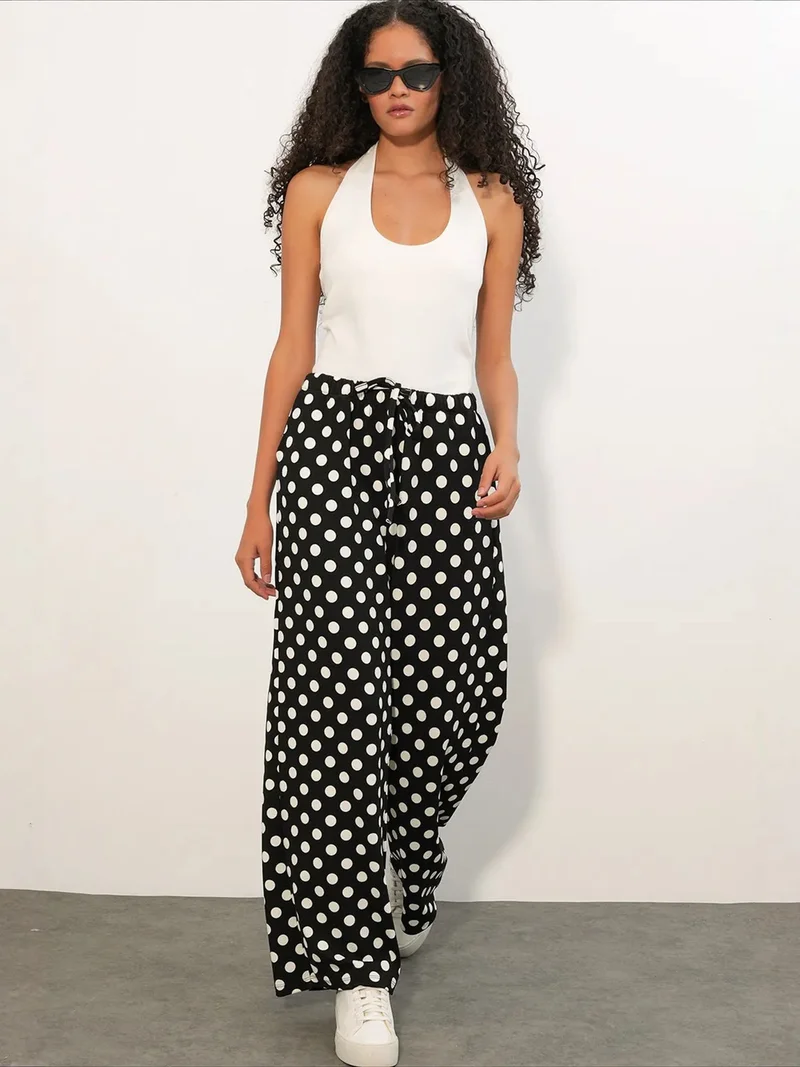 BDART Women's Polka Dot Wide Leg Pants