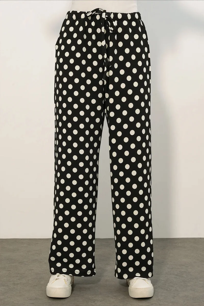 Big Dart Multicolor BDART Women's Polka Dot Wide Leg Pants for Women | Best Price UAE
