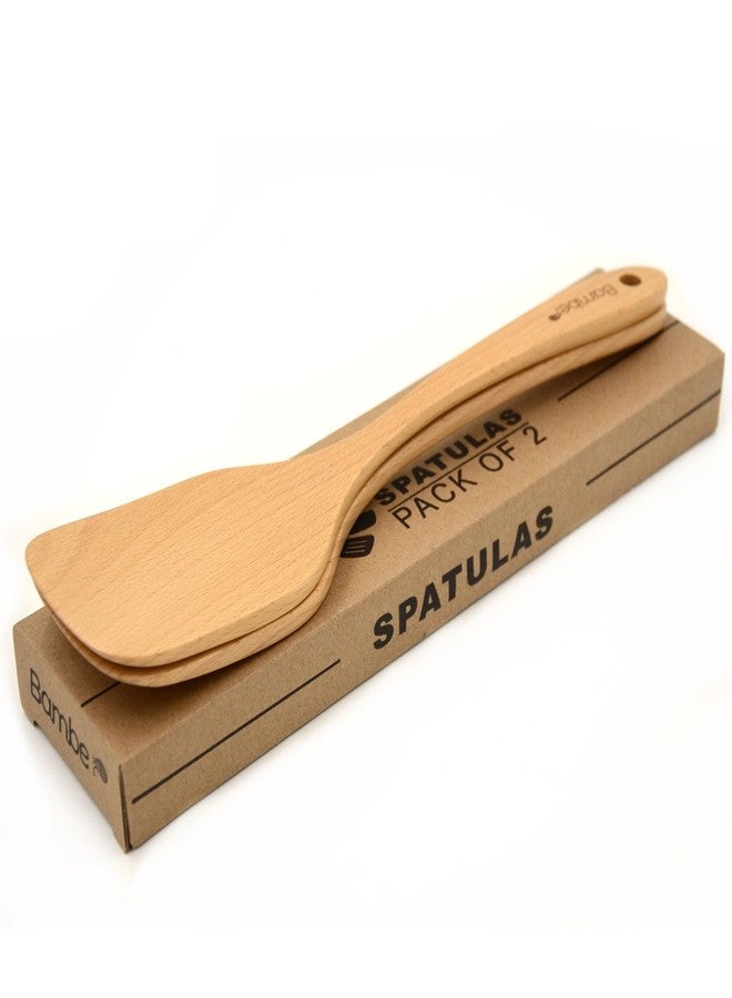 Bamber Wooden Wok Spatula Set Wood Turner, Pack of 2 - Image 3