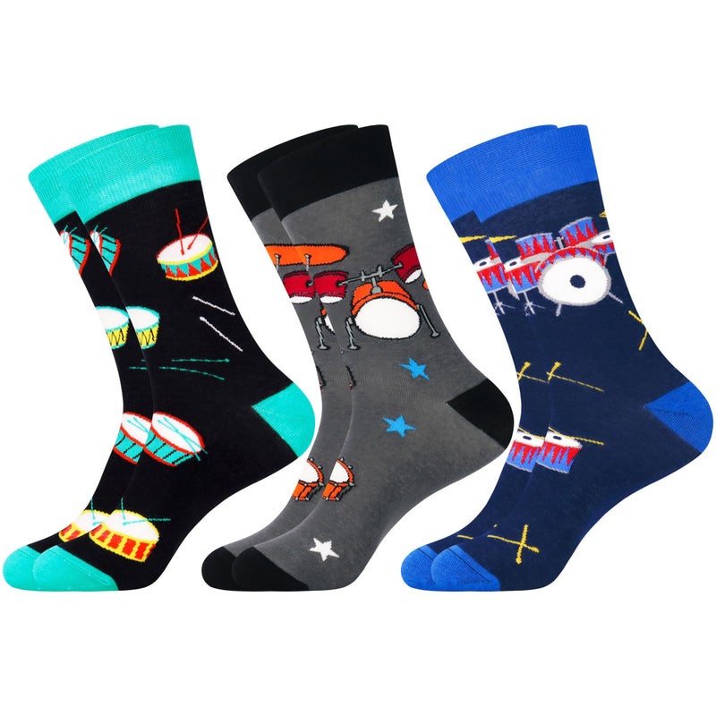 Jeasona Drummer Gifts for Men Drum Socks Drum Accessories Musician Gifts - Image 1