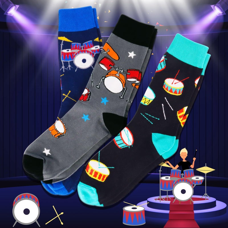 Jeasona Drummer Gifts for Men Drum Socks Drum Accessories Musician Gifts - Image 4