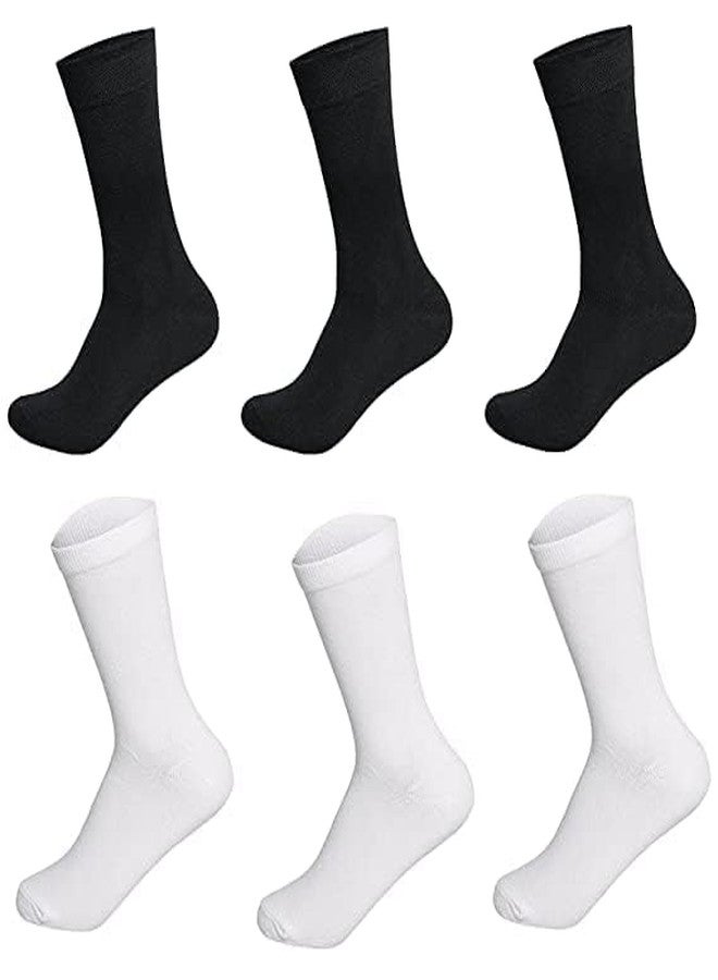 SLOWFAST - Crew/Calf Socks for Men Combo | Cotton Socks for Men Full Length| Pack of 4 (IN, Alpha, Free Size, Big Boys, Black, White, Grey) - Image 2