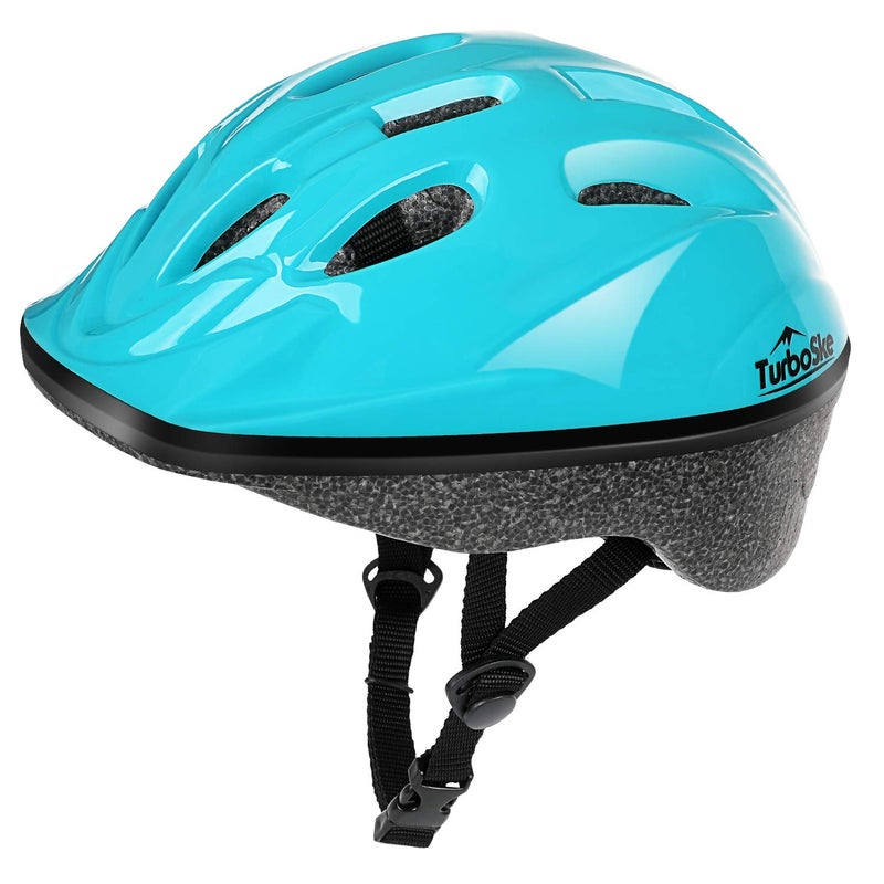 TurboSke Toddler Kids Bike Helmet, Multi-Sport Helmet Size Adjustable for Boys and Girls (Aqua Blue, Small: 48-52cm/18.8"-20.5") - Image 1