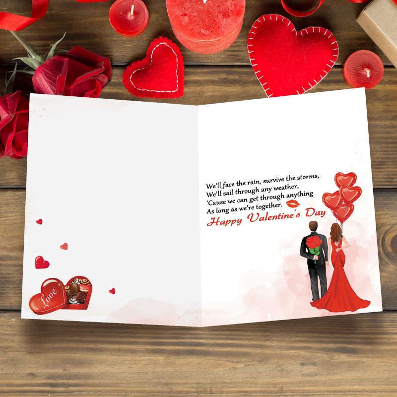 FANCYLUCKY Funny Valentines Day Cards for Fiance, Romantic Valentines Day Gifts from Fiancee, Men Valentines Day Gifts for Fiance - Image 2
