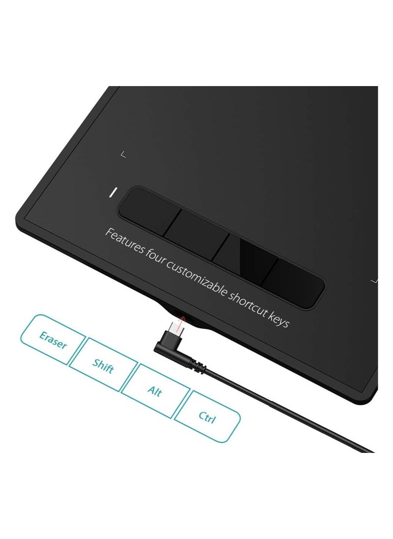 إكس بي-بن تابلت الرسم G960S | مع مستويات ضغط القلم 8192، ودعم الإمالة (60 درجة) | 9x6 بوصة  - Image 3
