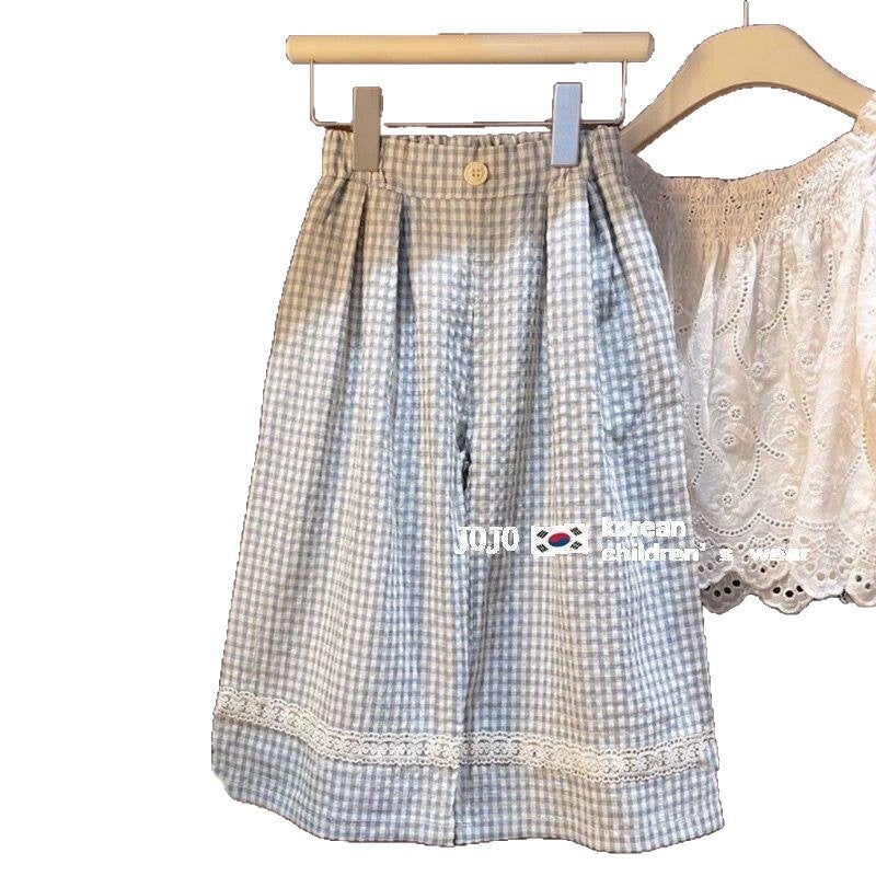 Girls Summer Thin Cotton Two-Piece Set - Image 5