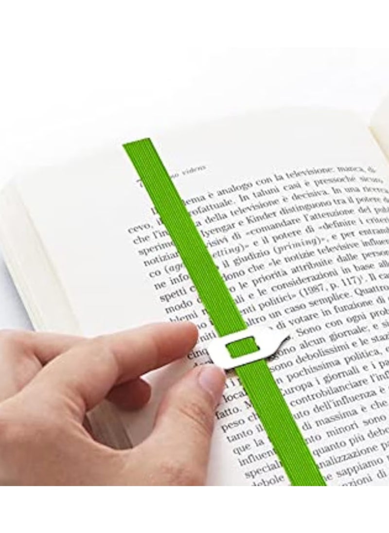 Chabeia - Green ,Special Bookmark,Page Marker ,Elastic Bookmarks, Metal Pointer, Reading Node Locator ,Bookmarks, Imprint Locator, Bookmarks ,Practical Tool - Image 1