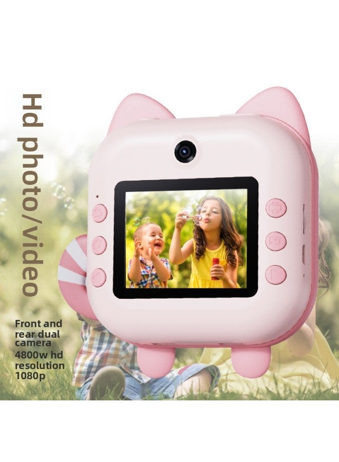 Generic Explosions 4800W Poly Camera HD Camera Children Print Camera Thermal Instant Imaging Camera-Body Color:Green Dinosaur Camera (printable)  - Image 3