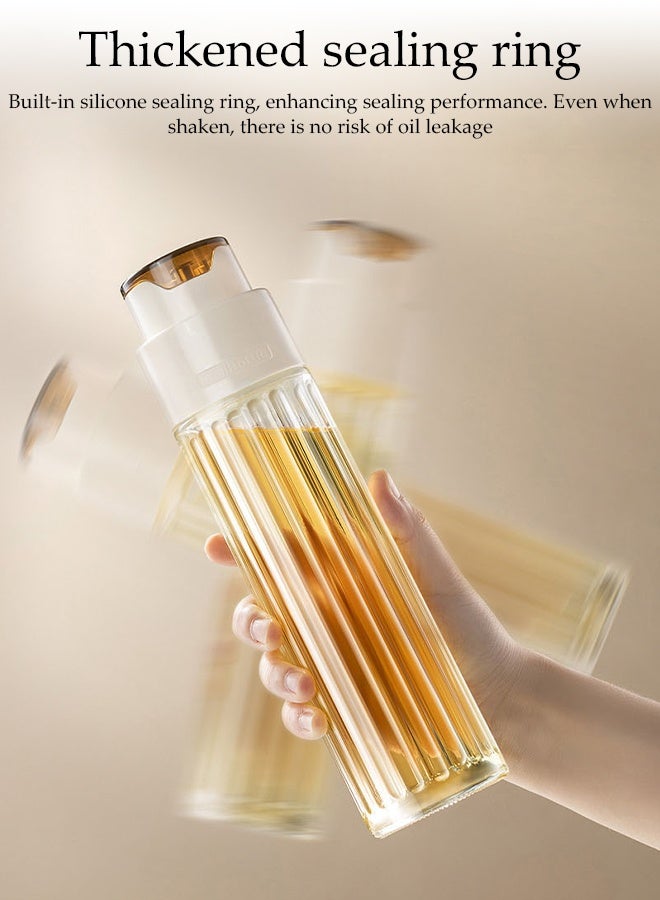 DUNISO 2 pcs 500ML Oil Dispenser Bottle for Kitchen, Automatic Opening and Closing of Bottle Caps , Oil and Vinegar Dispenser Set, Oil Sprayer for Cooking, Kitchen, Salad, Barbecue - Image 5