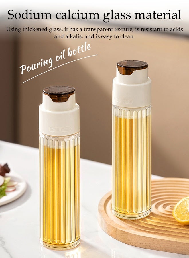 DUNISO 2 pcs 500ML Oil Dispenser Bottle for Kitchen, Automatic Opening and Closing of Bottle Caps , Oil and Vinegar Dispenser Set, Oil Sprayer for Cooking, Kitchen, Salad, Barbecue - Image 4